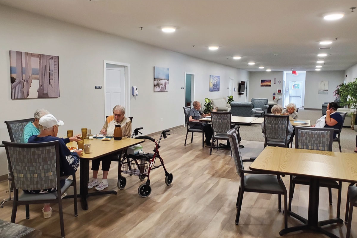 Village Manor Assisted Living dining area